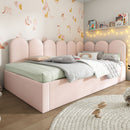 Upholstered Daybed With Metal Slatted Base by HouseOfZazla