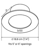 12 Pack - Brilli 5/6 inch LED Recessed Retrofit Downlight, Dimmable, Color Tunable by LampsUSA