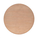 Minimalist Round Coffee Table With Shelf Storage - Natural by HouseOfZazla
