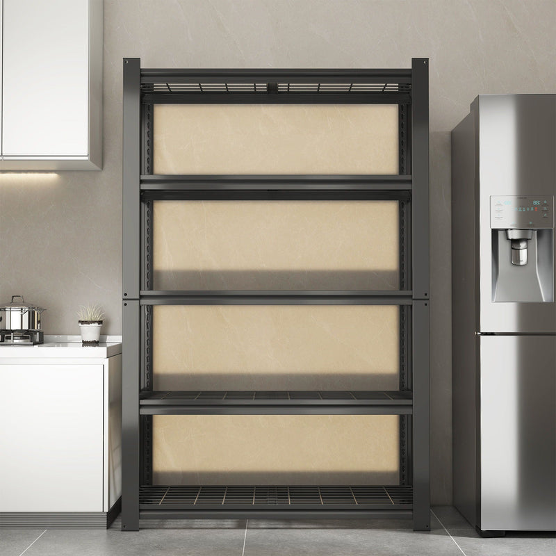 Heavy Duty 5 Tier Adjustable Metal Mesh Storage Rack With 2000 Lbs Capacity - Brushed Nickel, photo 17 of 19