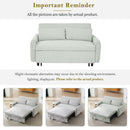 Pull-Out 2 Seat Modern Sleeper Sofa With 2 Throw Pillows And USB Ports by HouseOfZazla