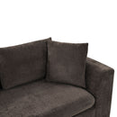Modern L Shaped Sectional Sofa With Upholstery And Wooden Storage by HouseOfZazla