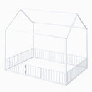 Metal House Bed With Fence And Door by HouseOfZazla