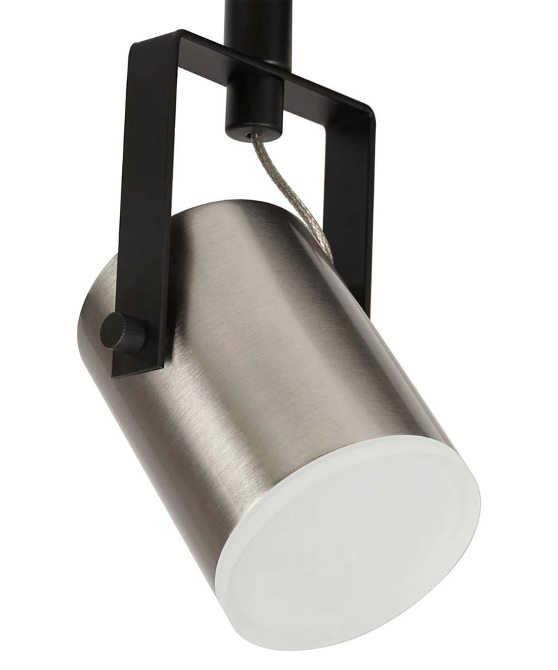 Catalina Modern 4 Light LED Track Light Kit, 33"Wide, Matte Black & Brushed Nickel Finish