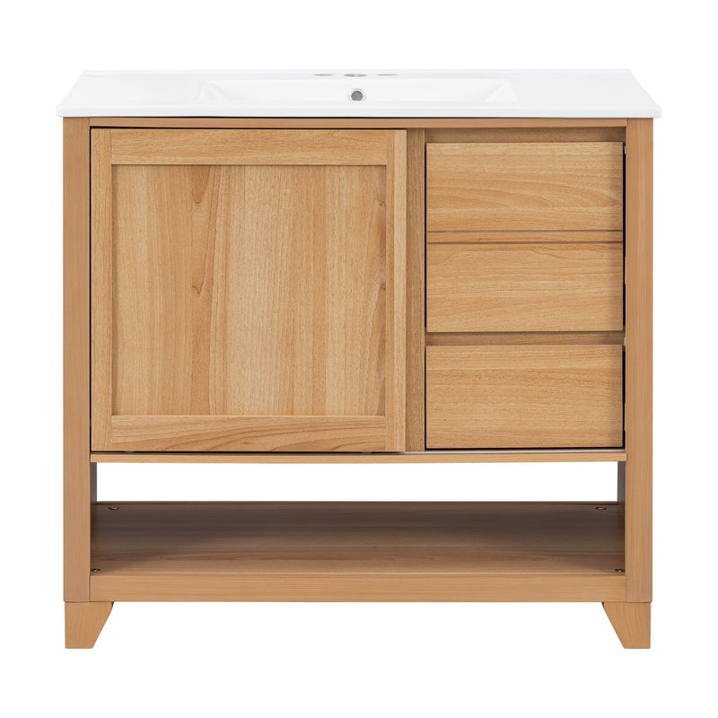 36" Bathroom Vanity with Ceramic Sink, photo 10 of 10