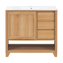 36" Bathroom Vanity with Ceramic Sink