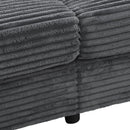 Oversized Loveseat Chaise With 2 USB Ports, 2 Cup Holders And 2 Throw Pillows by HouseOfZazla