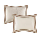 7 Piece Comforter Set Taupe/Brown King