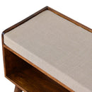 Solid Wood Bench With Upholstered Sea by Unique Piece Furniture