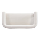 Round Armrest Loveseat (Beige + Natural) by HouseOfZazla