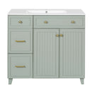 Bathroom Vanity With Sink, Soft Close Doors, Adjustable Shelves