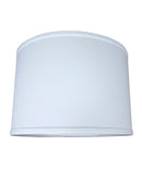 14"W x 10"H Drum Lamp Shade Premium White Linen