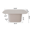 Modern Dining Table With Vertical Striped Legs by HouseOfZazla