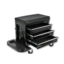 3-Drawer Tool Chest Rolling Mechanic Seat with Tool Trays