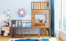 Loft Bed With Roof, Window, Guardrail, Ladder by Unique Piece Furniture