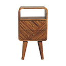 Solid Wood Mini Lille Curved Nightstand