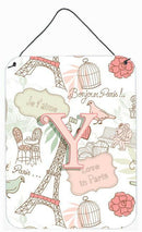 Letter Y Love in Paris Pink Wall or Door Hanging Prints CJ2002-YDS1216
