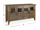 Roxbury Manor Four Door Dining Buffet Homestead Brown