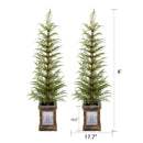 4Ft Pre Lit Artificial Christmas 2 Piece Set - Green by HouseOfZazla