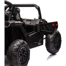 24V Two-Seater Kids Ride On UTV W/Parents Remote Control,Four-Wheel Suspension,Slow Start,Large wheel design,Anti-collision bar,Storage space,Music,USB,Bluetooth,Volume control,LED lights for Kids 3+.