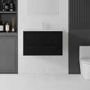 30 Inch Floating Bathroom Vanity with Sink, Soft-Close Drawer, Ceramic Sink, Plywood by HouseOfZazla