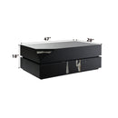 Wenona - Mirrored Coffee Table - Black by HouseOfZazla