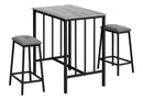 3 Piece Dining Set, Counter Height, Rectangular, Small, Contemporary & Modern by HouseOfZazla