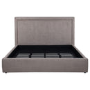 Lawson 54-inch Upholstered Eastern King Platform Bed Mushroom