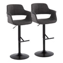 Vintage Flair - Mid Century Modern Adjustable Barstool With Straight T Footrest (Set of 2) by HouseOfZazla