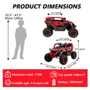 Ride On Kids Electric Truck With Remote Control, Front & Rear Suspension by HouseOfZazla