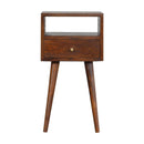 Solid Wood Mini Nightstand by HouseOfZazla