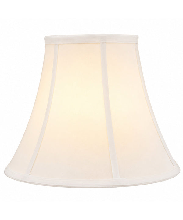 14"W x 11"H White Bell Shantung Lampshade, photo 2 of 5
