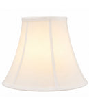14"W x 11"H White Bell Shantung Lampshade