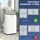 HOMCOM Inverter Air Conditioner, 14000 BTU Dual Hose Portable AC Unit by HouseOfZazla