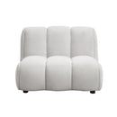 Manilla Sectional Sofa With Chair - Ivory White by HouseOfZazla