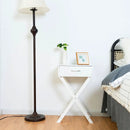 Design Sofa Side Table with X-Shape Drawer for Living Room Bedroom by LJGDeals