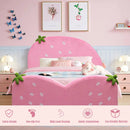 Kids Children Upholstered Berry Pattern Toddler Bed by LJGDeals