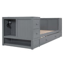 Daybed With Storage Arms, Trundle And Charging Station by HouseOfZazla