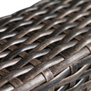 Rattan Wicker Patio Set With Cushions And Concrete Fire Pit by HouseOfZazla