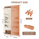 Wall Mounted Full Length Mirror With Shelf And Hook by HouseOfZazla