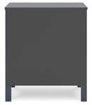 Simmenfort - Two Drawer Night Stand - Navy Blue