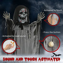 74" Animated Skeleton Witch of the Haunted Hollow