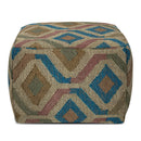 Johanna - Handcrafted Square Pouf