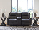 Mackmenville - Double Reclining Loveseat With Console by Unique Piece Furniture