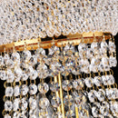 24-Inch Gold Crystal Chandelier, 12-Light French Empire Style Ceiling Light by HouseOfZazla