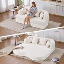 2-in-1 Foldable Sofa Bed with 4 Pillows