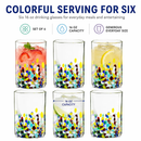 Hand Blown Mexican Drinking Glasses – Set of 6 (Climbing Confetti) by The Wine Savant