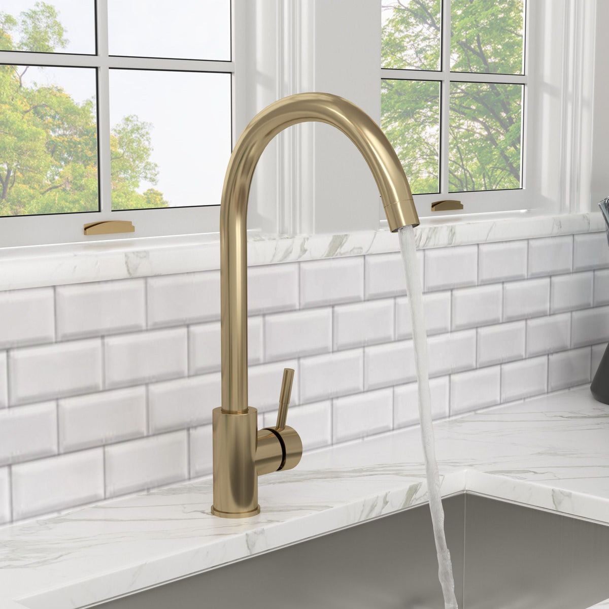 Modern Kitchen Sink Faucet With Single Handle, photo 15 of 18