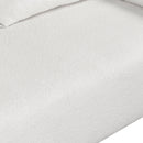 82x36" Modern Loop Yarn Fabric Sofa, One-Piece Seat Frame, Minimalist 2-3 Seat Couch Easy to Install, Loveseats with Extra Wide Domed Arms for Living Room, Bedroom, Apartment, Office(2 Pillows)