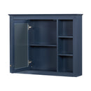 Wall Mounted Medicine Cabinet With Mirror, Storage Cabinet Featuring 6 Open Shelves And Adjustable Interior by HouseOfZazla